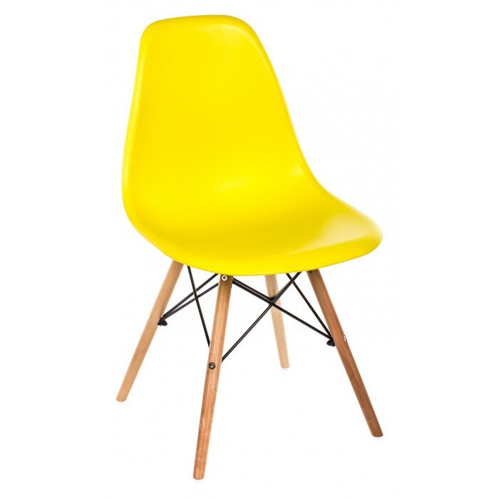 Стул деревянный Eames PC-015 желтый ножки дерево Стул деревянный Eames PC-015 желтый ножки дерево