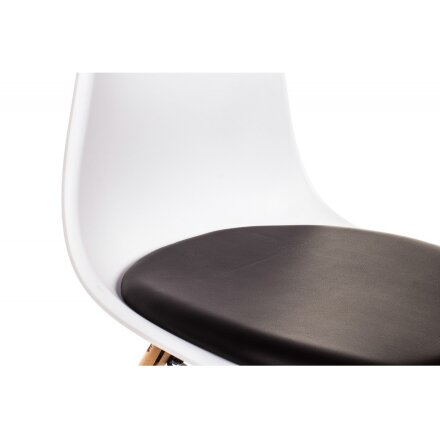 Стул деревянный Eames PC-011 белый / черный 