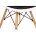 Стул деревянный Eames PC-011 белый / черный 