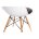 Стул деревянный Eames PC-011 белый / черный 
