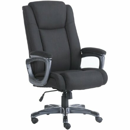 Кресло офисное BRABIX PREMIUM &quot;Solid HD-005&quot;, НАГРУЗКА до 180 кг, ткань, черное, 531822 Черный