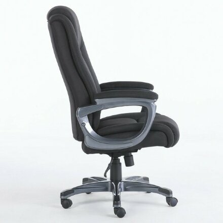 Кресло офисное BRABIX PREMIUM &quot;Solid HD-005&quot;, НАГРУЗКА до 180 кг, ткань, черное, 531822 Черный