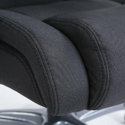Кресло офисное BRABIX PREMIUM &quot;Solid HD-005&quot;, НАГРУЗКА до 180 кг, ткань, черное, 531822 Черный