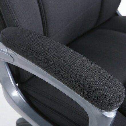 Кресло офисное BRABIX PREMIUM &quot;Solid HD-005&quot;, НАГРУЗКА до 180 кг, ткань, черное, 531822 Черный