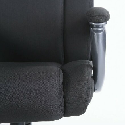 Кресло офисное BRABIX PREMIUM &quot;Solid HD-005&quot;, НАГРУЗКА до 180 кг, ткань, черное, 531822 Черный