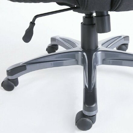 Кресло офисное BRABIX PREMIUM &quot;Solid HD-005&quot;, НАГРУЗКА до 180 кг, ткань, черное, 531822 Черный
