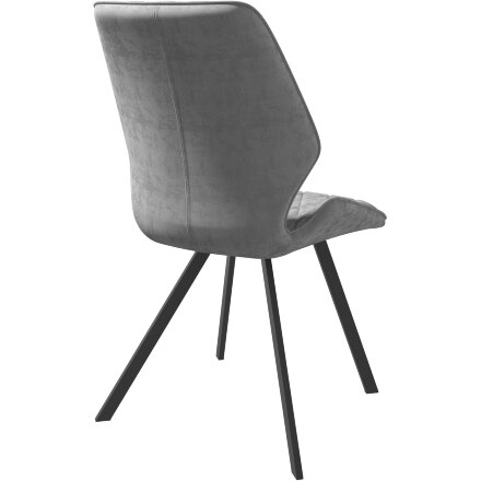 Стул DikLine 243PRO поворотный B22 GREY, ножки черные 