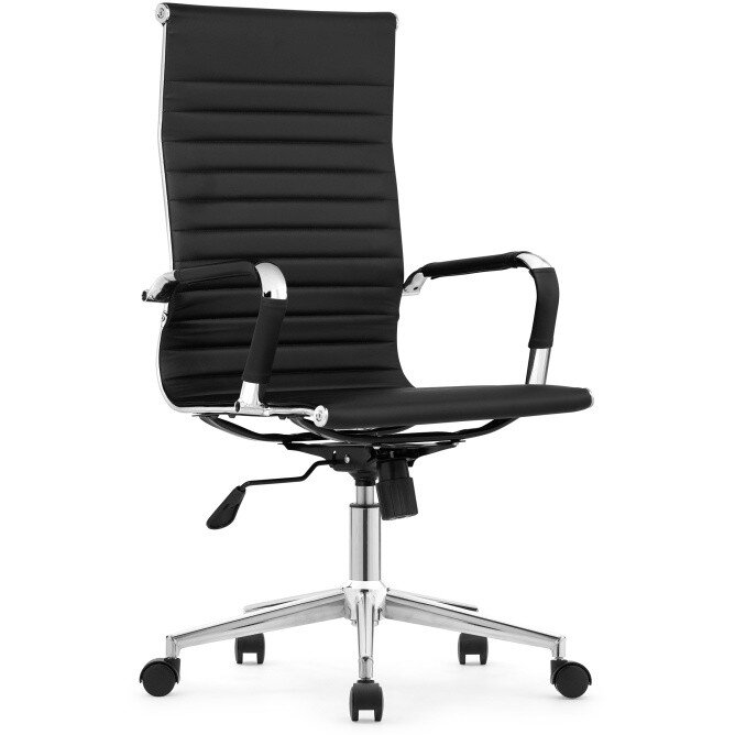Компьютерное кресло Reus pu black / chrome Компьютерное кресло Reus pu black / chrome