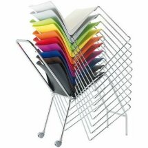 Стул пластиковый на металлокаркасе Pull-3 черный