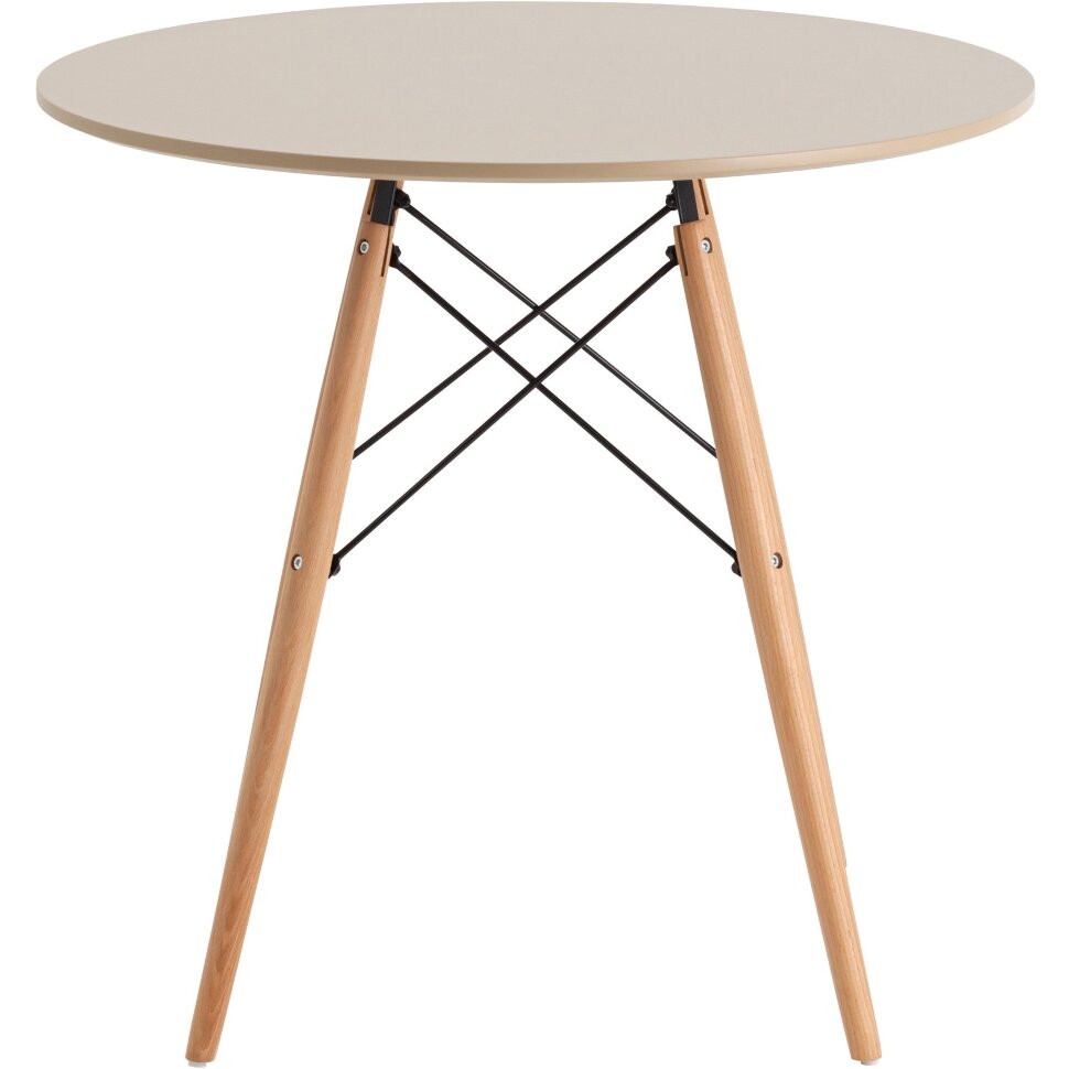 Стол Eames DSW NEW D80 бежевый 