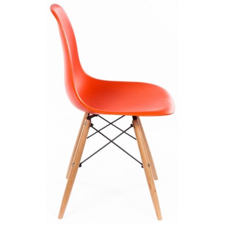 Стул деревянный Eames PC-015 оранжевый 