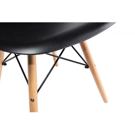 Стул деревянный Eames PC-015 черный 