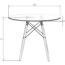 Стол обеденный LMZL-TD109-1
