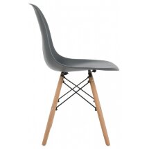 Стул деревянный Eames PC-015 grey