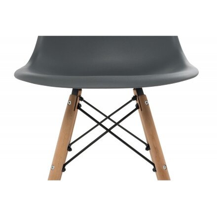 Стул деревянный Eames PC-015 grey 