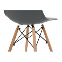 Стул деревянный Eames PC-015 grey