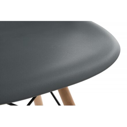 Стул деревянный Eames PC-015 grey 