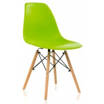 Стул деревянный Eames PC-015 green
