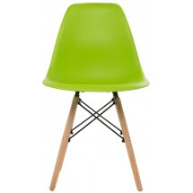 Стул деревянный Eames PC-015 green