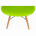 Стул деревянный Eames PC-015 green 