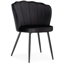 Стул на металлокаркасе Coral black