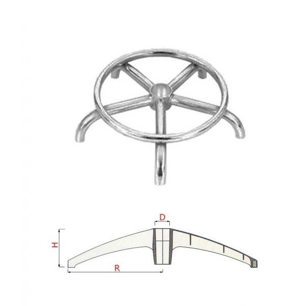 Крестовина для кресла арт. CRB-F15 crab 