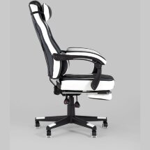 Кресло игровое TopChairs Virage черно-белое