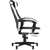 Кресло игровое TopChairs Virage черно-белое