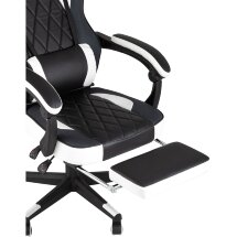 Кресло игровое TopChairs Virage черно-белое