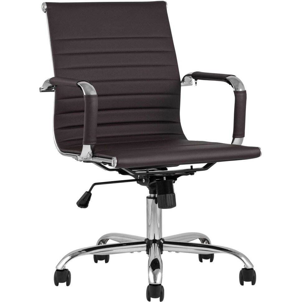 Кресло офисное TopChairs City S коричневое 