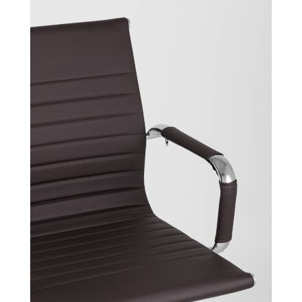 Кресло офисное TopChairs City S коричневое 