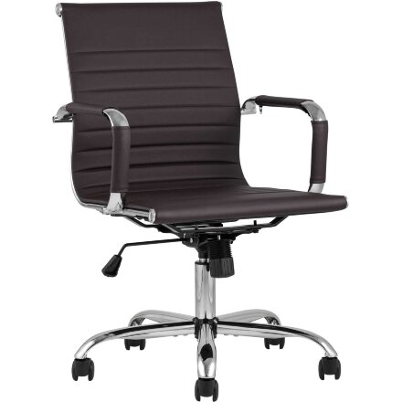 Кресло офисное TopChairs City S коричневое 
