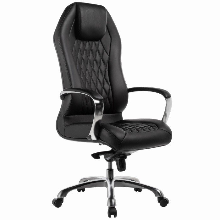 Компьютерное кресло Damian black / satin chrome 