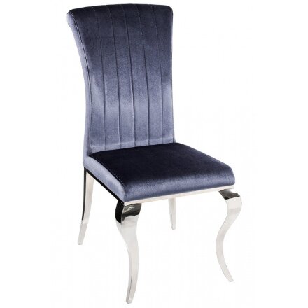 Стул на металлокаркасе Lund grey blue 