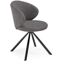 Стул на металлокаркасе Solomon крутящийся gray / black