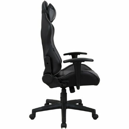Кресло компьютерное BRABIX &quot;GT Racer GM-100&quot;, две подушки, экокожа, черное/серое, 531926 Серый