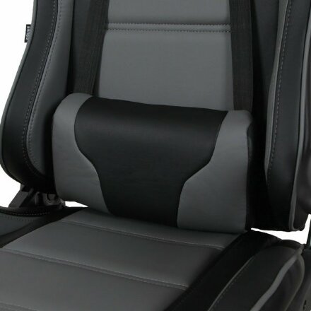 Кресло компьютерное BRABIX &quot;GT Racer GM-100&quot;, две подушки, экокожа, черное/серое, 531926 Серый