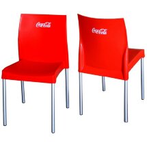 Стул пластиковый на металлокаркасе RICH R красный Coca-Cola