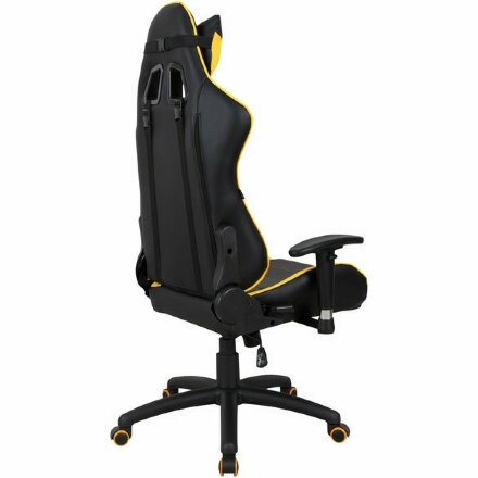 Кресло компьютерное BRABIX &quot;GT Master GM-110&quot;, две подушки, экокожа, черное/желтое, 531927 Желтый