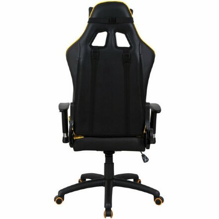 Кресло компьютерное BRABIX &quot;GT Master GM-110&quot;, две подушки, экокожа, черное/желтое, 531927 Желтый