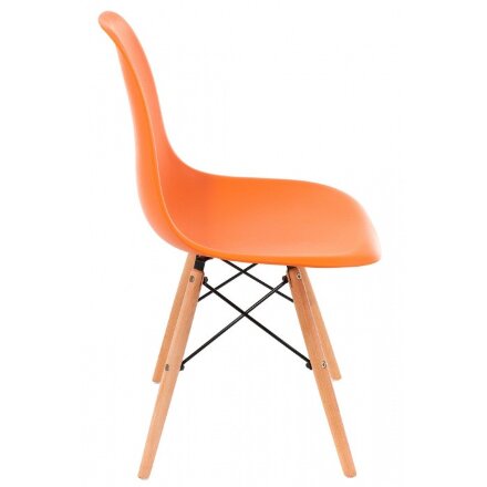Стул деревянный Eames PC-015 оранжевый 