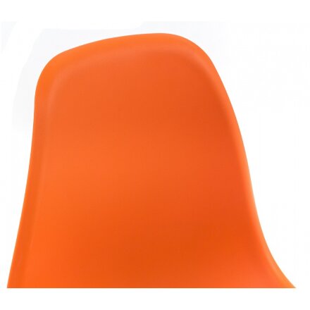 Стул деревянный Eames PC-015 оранжевый 