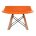 Стул деревянный Eames PC-015 оранжевый 