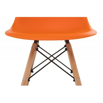 Стул деревянный Eames PC-015 оранжевый 