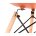 Стул деревянный Eames PC-015 оранжевый 