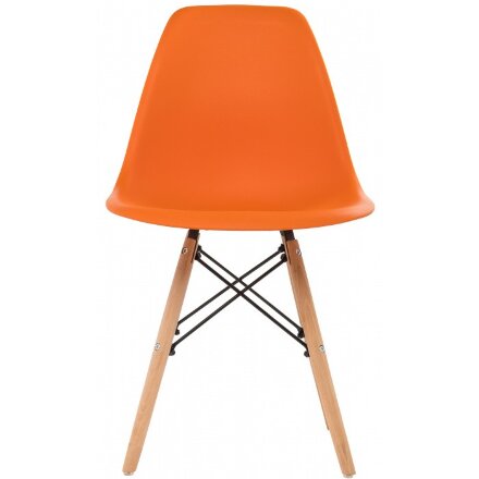 Стул деревянный Eames PC-015 оранжевый 