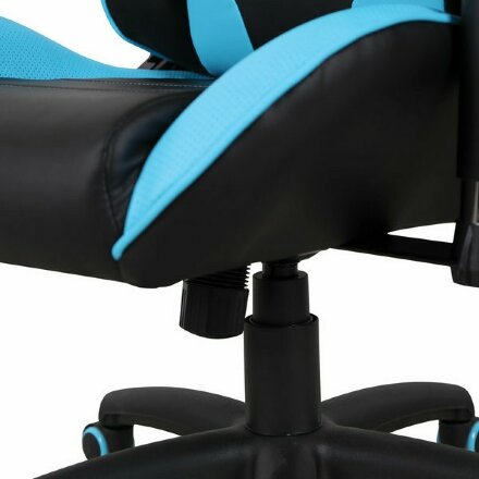 Кресло компьютерное BRABIX &quot;GT Master GM-110&quot;, две подушки, экокожа, черное/голубое, 531928 Голубой