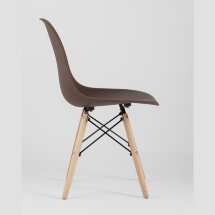 Стул Eames Style DSW коричневый x4 (разборный каркас)