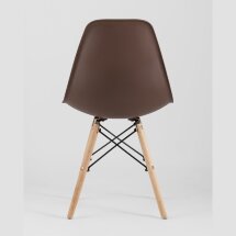 Стул Eames Style DSW коричневый x4 (разборный каркас)
