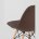 Стул Eames Style DSW коричневый x4 (разборный каркас) 